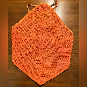 Free People June Fauxchet Sweater Halter Top